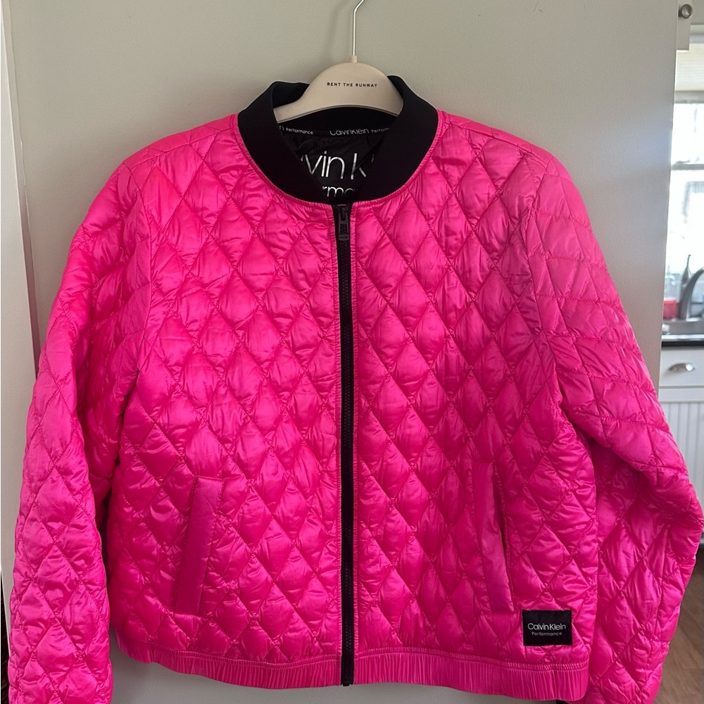 Calvin Klein Pink Quilted Jacket